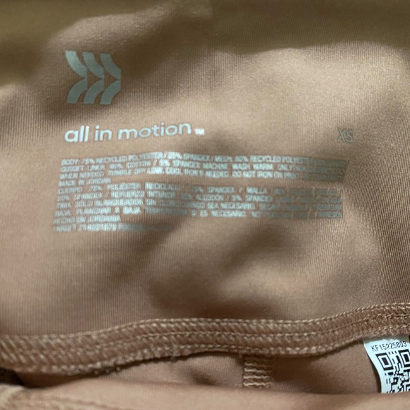 Women's Brushed Sculpt High Rise Pocket Leggings 28" All in Motion Clay Pink XS - Picture 3 of 5